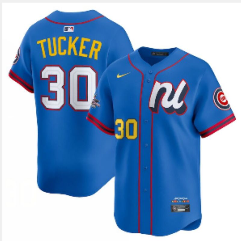 Men 2025 Chicago Cubs #30 Tucker Blue All star Nike MLB Jersey style 2->chicago cubs->MLB Jersey